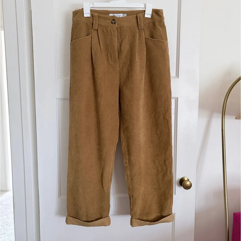 NWT Petal & Pup Talaren Pant in Tan Corduroy Size 10 - Picture 7 of 9